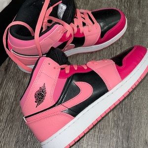 Pink and Black Jordan’s